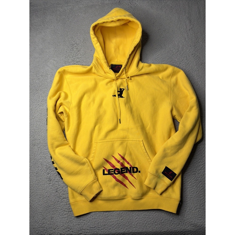 Shoe Palace X Bruce Lee collab Hoodie Yellow XXL Legend